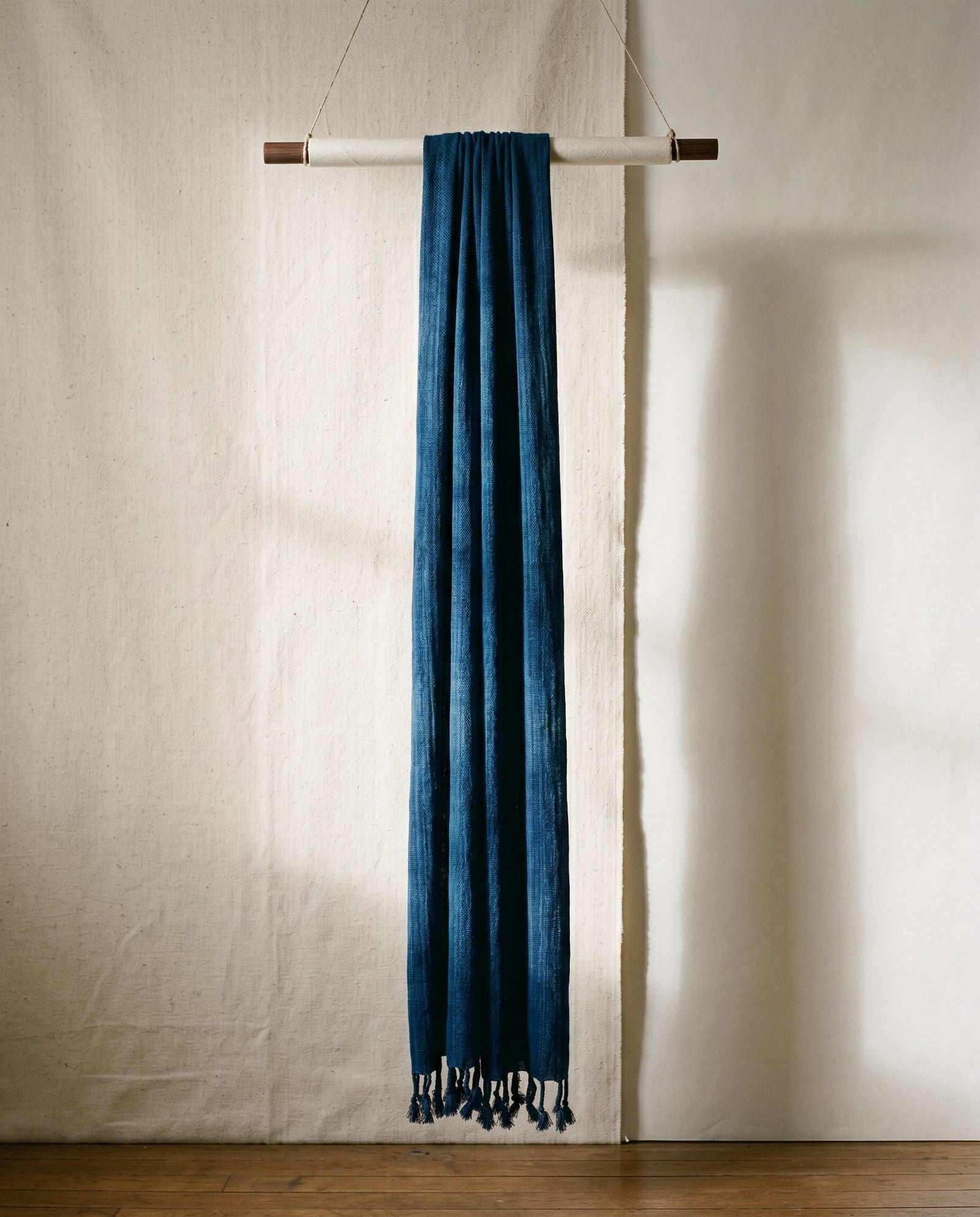 Indigo-Schal Lang, 